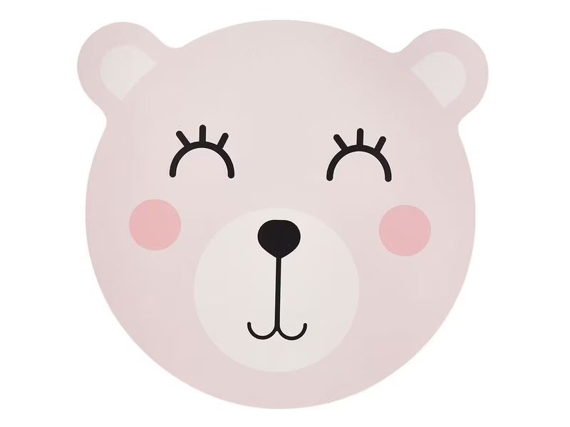 Zeller Present Kindertischset Bär Rosa ø 38 cm