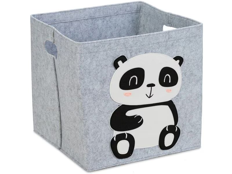 relaxdays Spielzeugkorb Panda