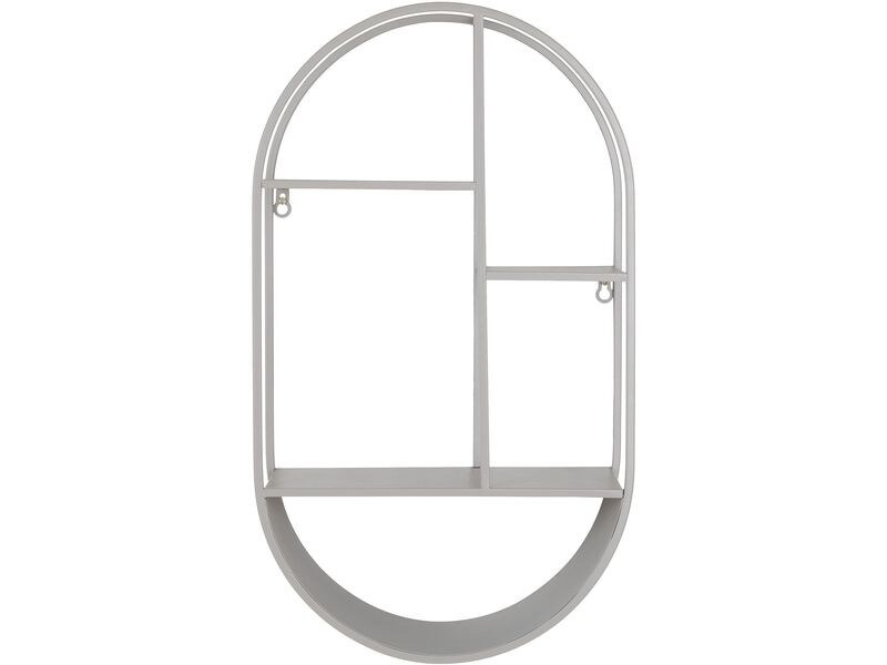 House Nordic Wandregal Feira 35 x 15 x 60 cm, Grau