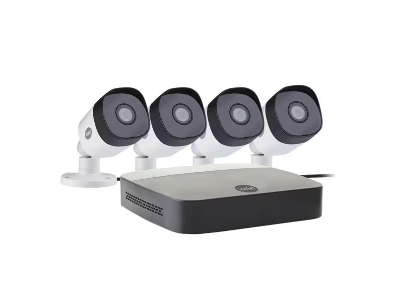 Yale Überwachungsset Outdoor WiFi Camera Kit, 4 Stück