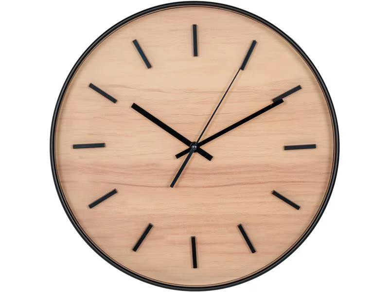House Nordic Wanduhr Camden ø 35 cm, Braun/Schwarz