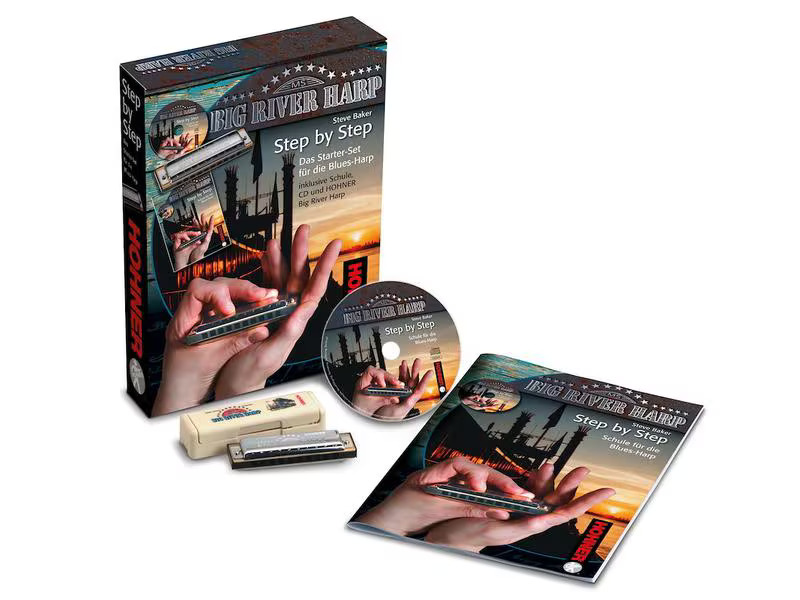 Hohner Mundharmonika Blues Starter Set Englisch – C-Dur