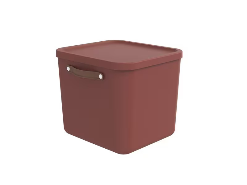 Rotho Aufbewahrungsbox Maloja 40 l, Iron rot