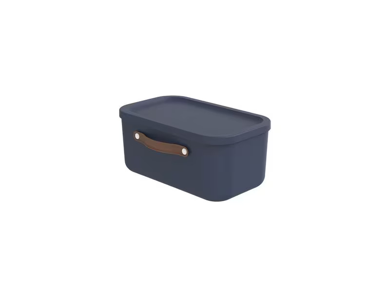 Rotho Aufbewahrungsbox Maloja 12 l, Midnight Blau