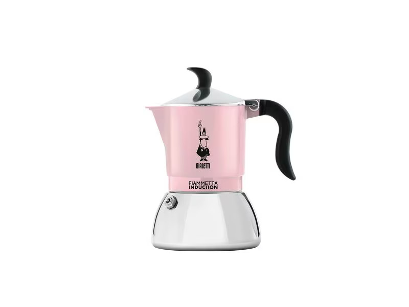 Bialetti Espressokocher Fiammetta Induction für 2 Tassen, Rosa