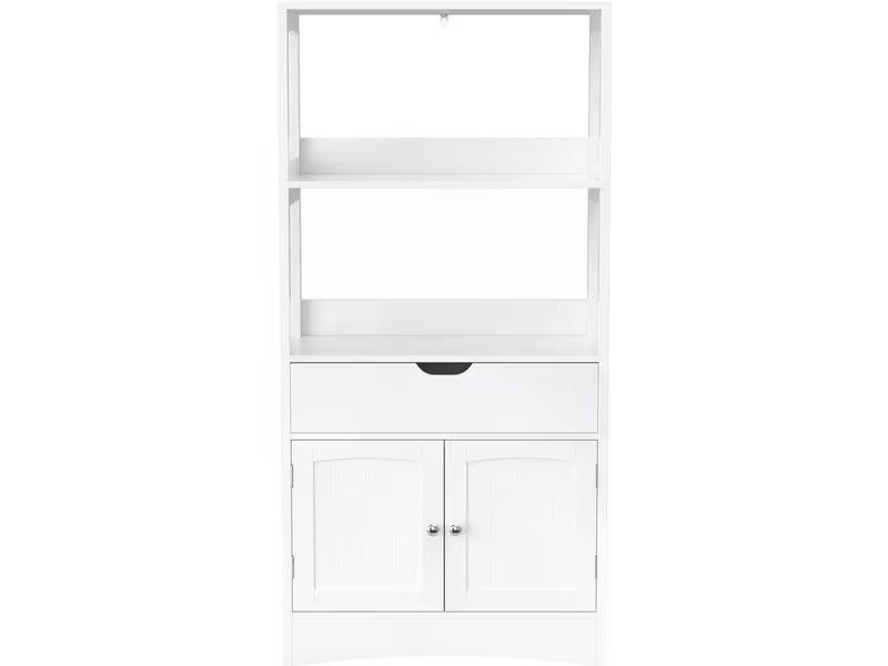 VASAGLE Badezimmerregal 60 x 32.5 x 122 cm, Weiss