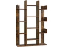 VASAGLE Regal mit 13 Ablagen 86 x 25 x 140 cm, Braun