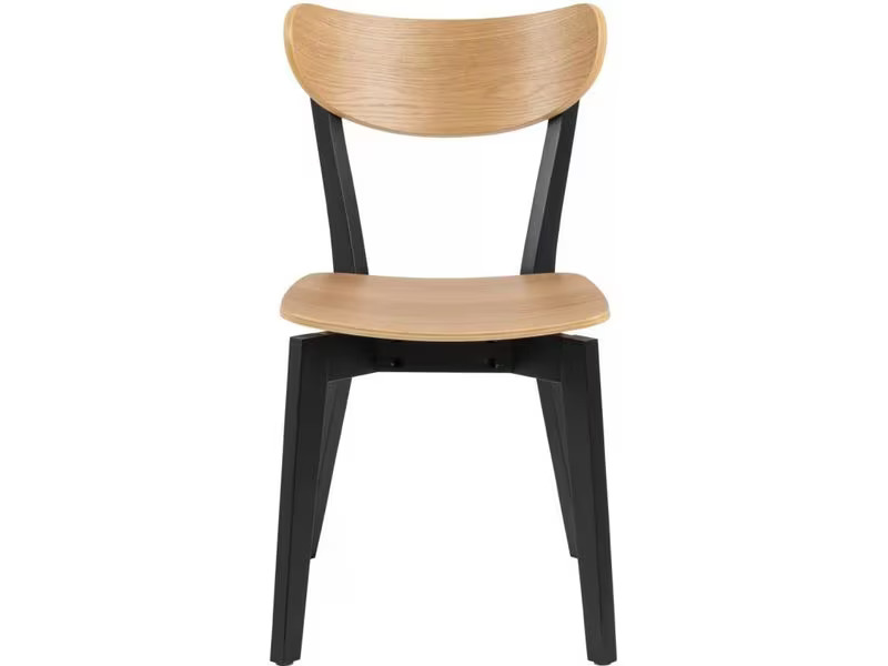 AC Design Stuhl Roxby 2 Stück, Nature/Schwarz