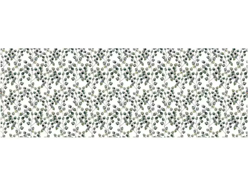 d-c-table Tischdecke Melinda 140 cm x 1.8 m, Grün/Weiss