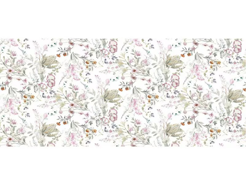 d-c-table Tischdecke Whisper Flower 140 cm x 1.8 m, Mehrfarbig
