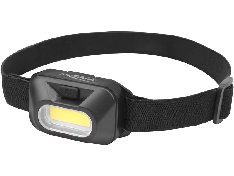 Ansmann Stirnlampe HD120B, 125 lm, Schwarz