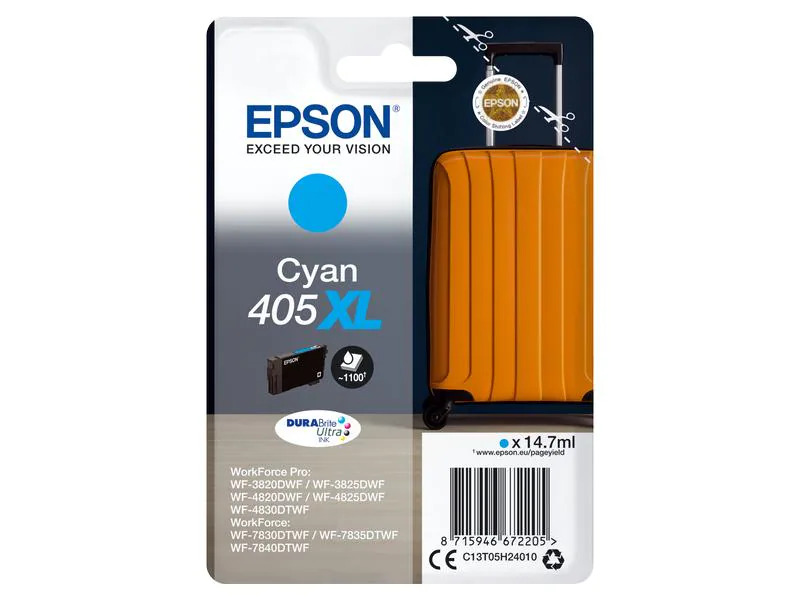 Epson Tinte Nr. 405XL / C13T05H24010 Cyan