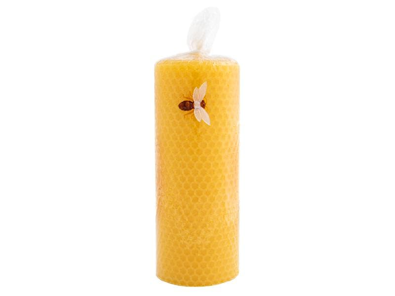 Herzog Kerzen AG Zylinderkerze aus Bienenwachs 6 x 15 cm