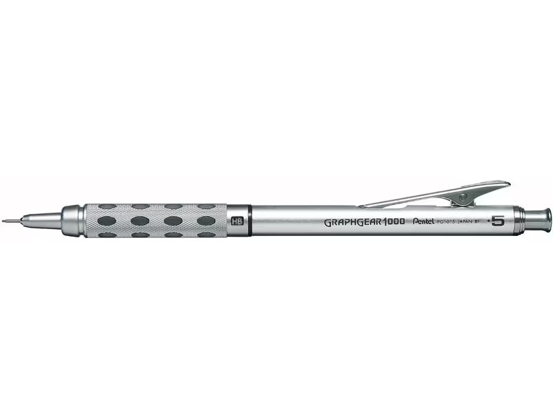 pentel Graphitstift sharp Silber/ Schwarz, 0.5 mm