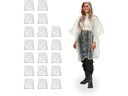 relaxdays Regenponcho 20 Stück, Transparent