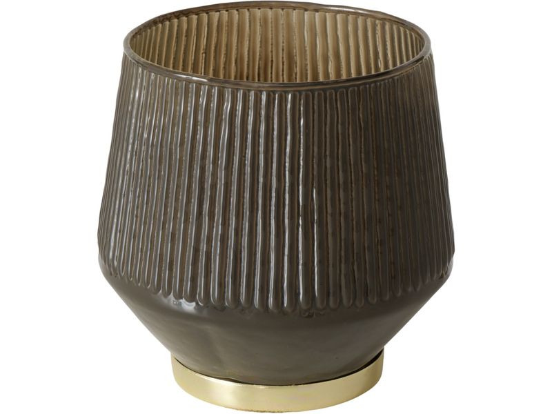 Boltze Windlicht Wrann 12 cm, Glas