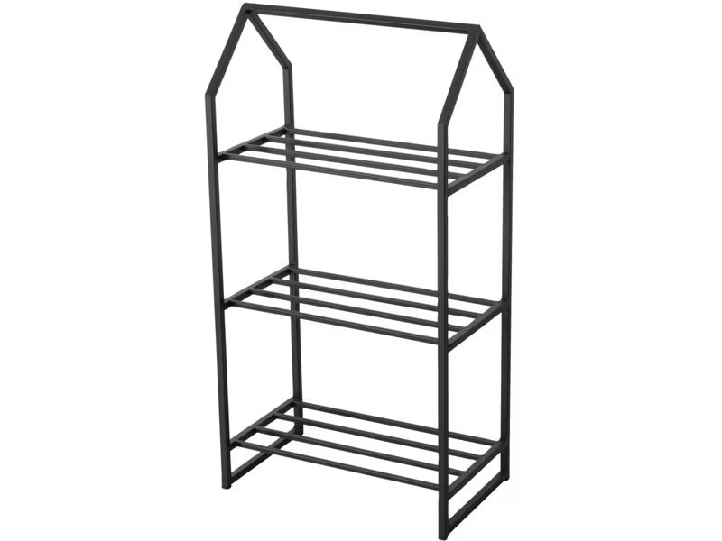 Boltze Regal Plock 28 cm x 87 cm, Schwarz