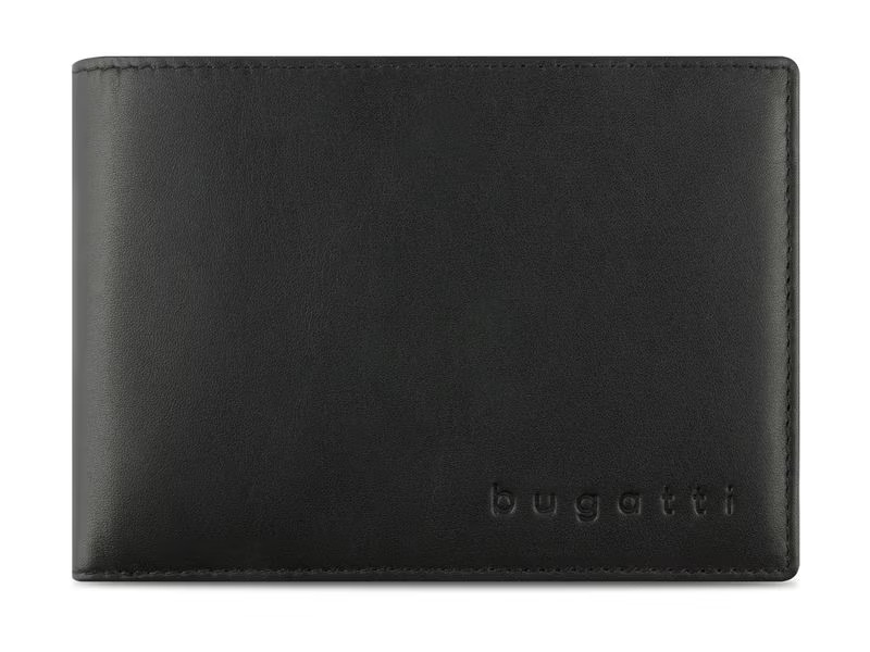 Bugatti Portemonnaie Super Slim Schwarz