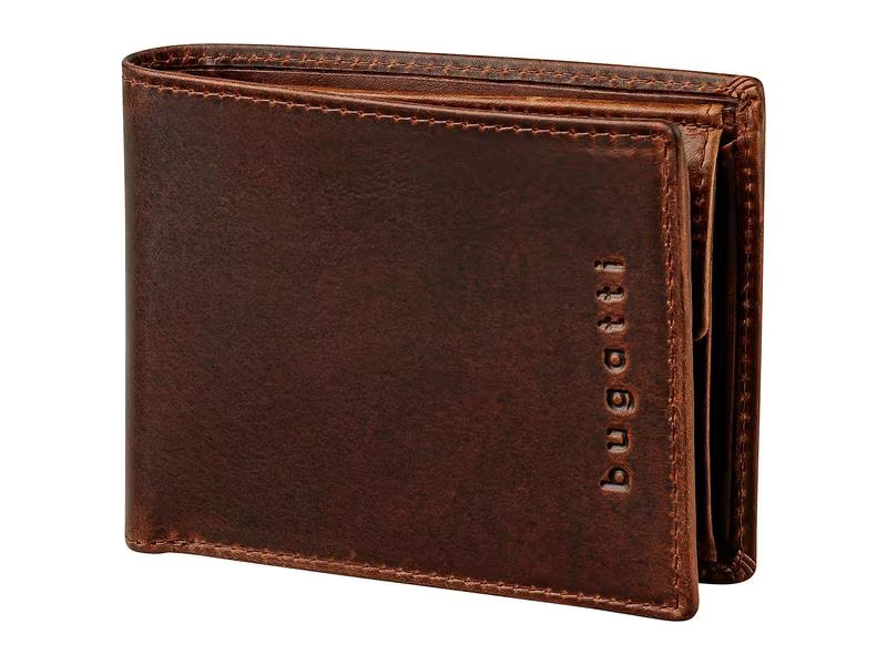 Bugatti Portemonnaie Romano RFID Scheintasche Braun