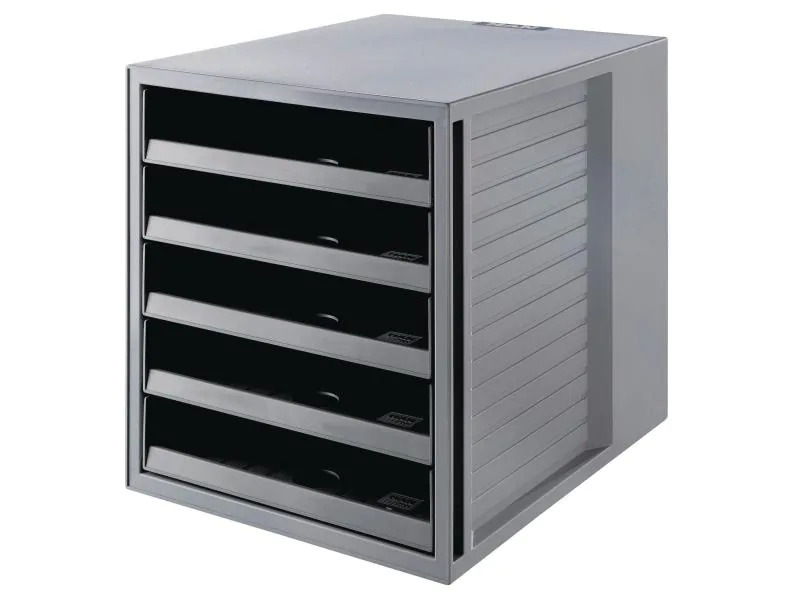 HAN Schubladenbox Karma A4 Schrank-Set, Grau
