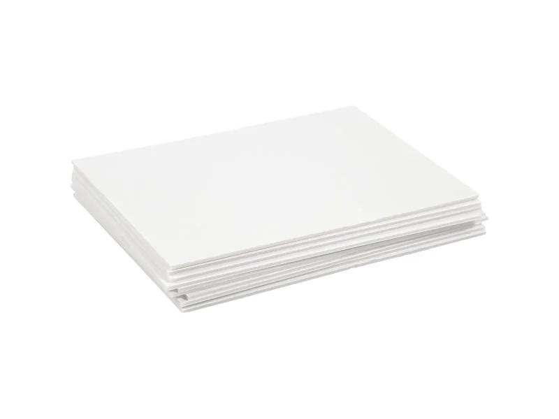 Creativ Company Moosgummi-Set Schaumstoffplatten A4 10 Stück, Weiss