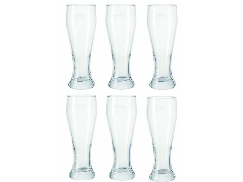 Montana Bierglas Basic 500 ml, 6 Stück, Transparent