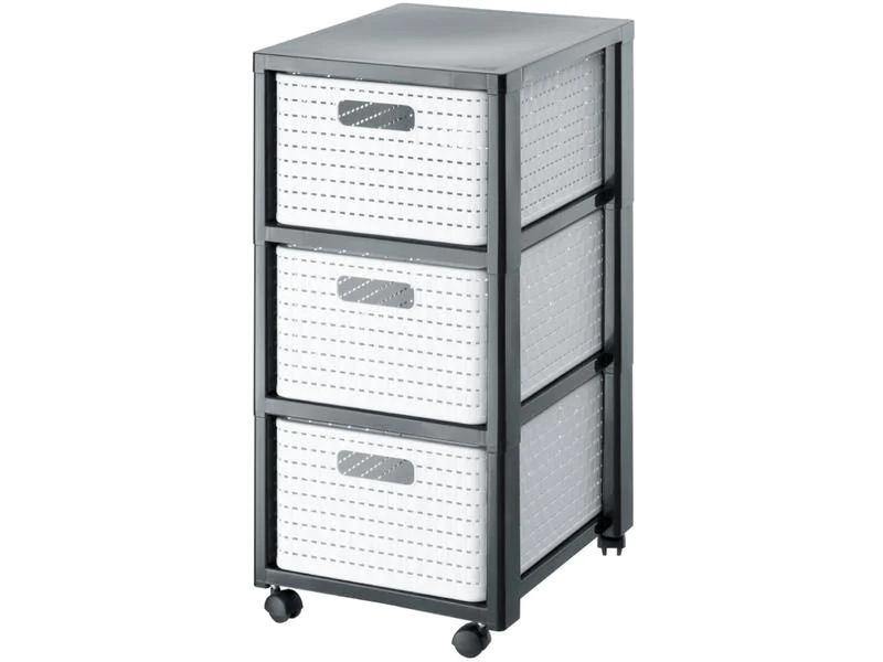 Rotho Schubladenbox Tower Country A4 Weiss
