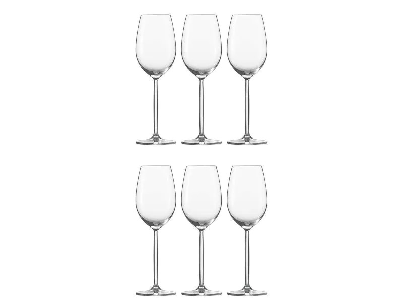 Schott Zwiesel Weissweinglas Diva 300 ml, 6 Stück, Transparent