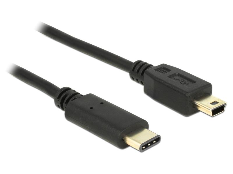 Delock USB 2.0-Kabel  USB C - Mini-USB B 1 m