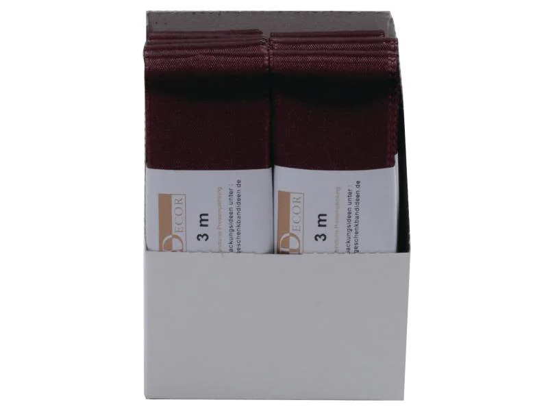 GOLDINA Textilband 40 mm x 3 m, Braun, 1 Stück