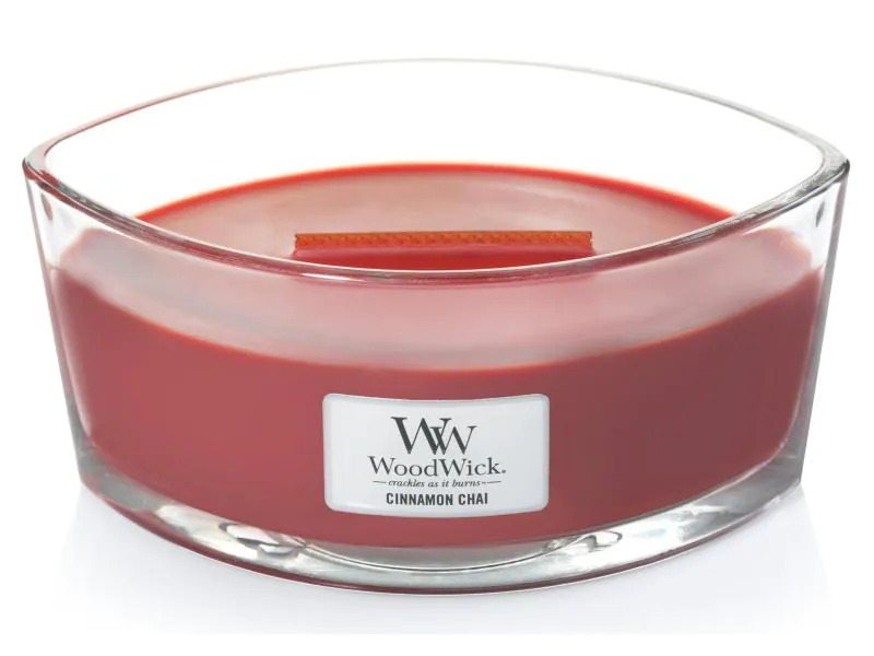 Woodwick Duftkerze Cinnamon Chai Ellipse
