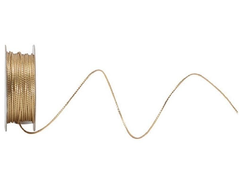 Spyk Kordelband Lurexa-Kordel 1 mm x 7 m, Gold