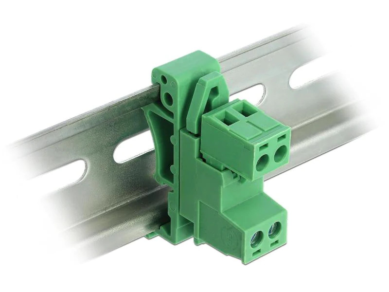 Delock Terminalblock 2 Pin, 5,08mm Rastermass gewinkelt