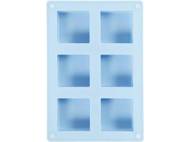 Creativ Company Giessform Quadrat 5 x 5 x 2.5 cm, Silikon