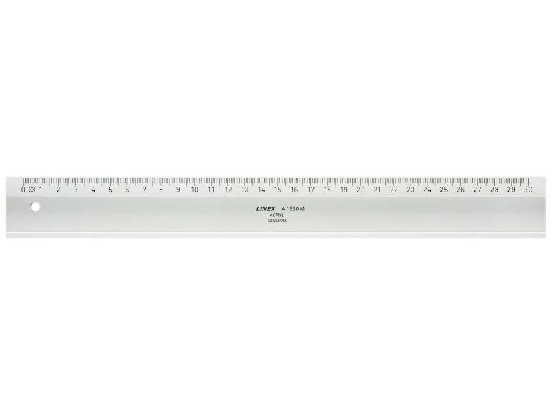 Linex Lineal mit Tuschekante, 30 cm