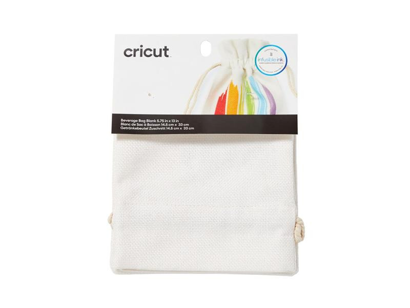 Cricut Stofftasche Infusible Ink Weintasche 15 x 33 cm, Weiss