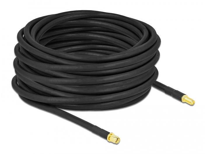 Delock Antennenkabel LTE/5G, LMR/CFD300 SMA zu SMA, 15 m