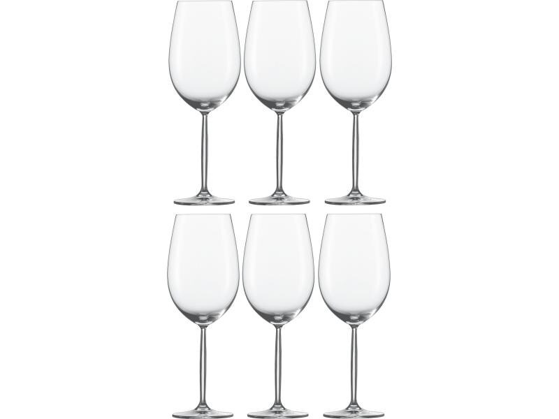 Schott Zwiesel Rotweinglas Diva 770 ml, 6 Stück, Transparent