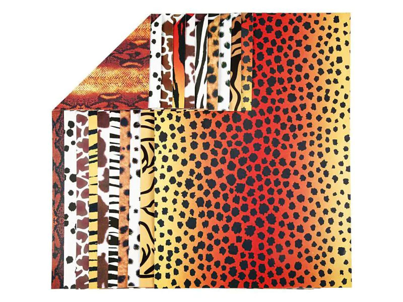 Creativ Company Bastelpapier Animal Print A4, 10 Blatt