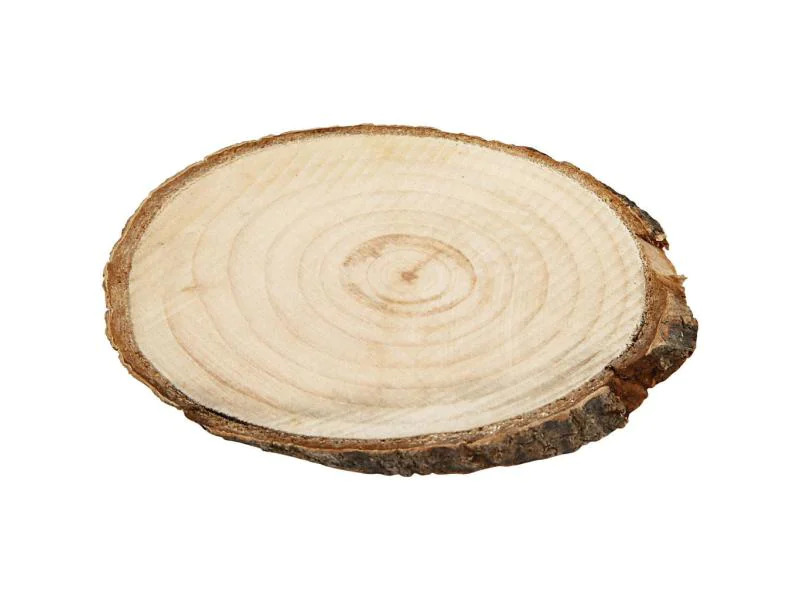 Creativ Company Holzscheiben mit Baumrinde 9.5 x 6 cm