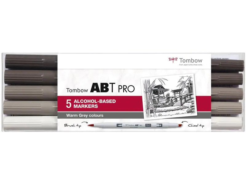 Tombow Warm Grey Colours, Box, 5er-Set