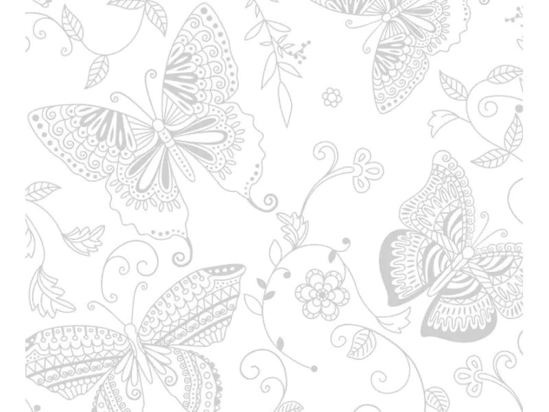 URSUS Zauberpapier 250 g/m2 10 Blatt, Weiss, Schmetterling