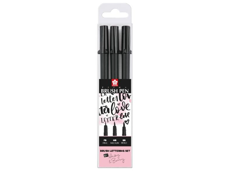 Sakura Brushpen 3-teilig, Schwarz