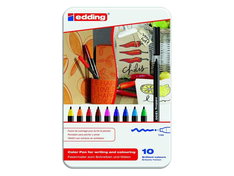 edding Fasermaler 1300 Set mit 10 Stück