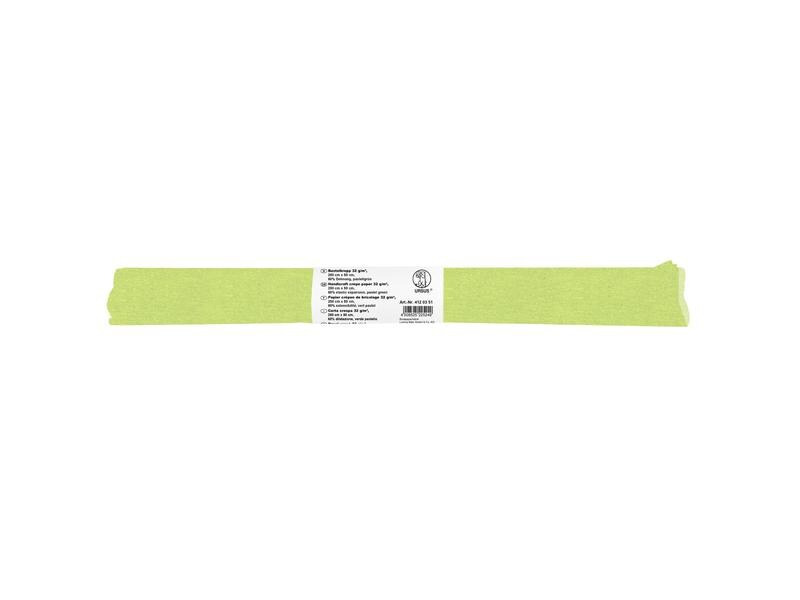 URSUS Krepppapier 50 cm x 2.5 m, 32 g/m², Pastellgrün