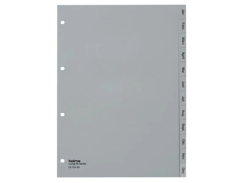Kolma Register A4 LongLife Jan-Dez (de)