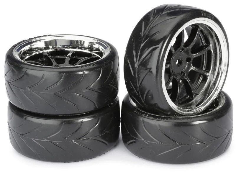 Absima Kompletträder Drift LP Profil A 9-Speichen, 1:10, 4 Stück