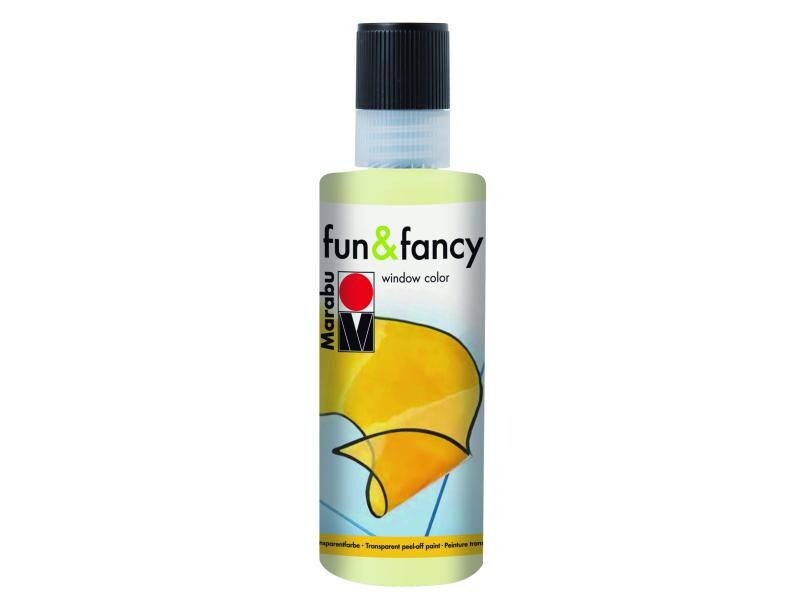 Marabu Fensterfarbe Fun &amp; Fancy 80 ml, Nachtleuchtend