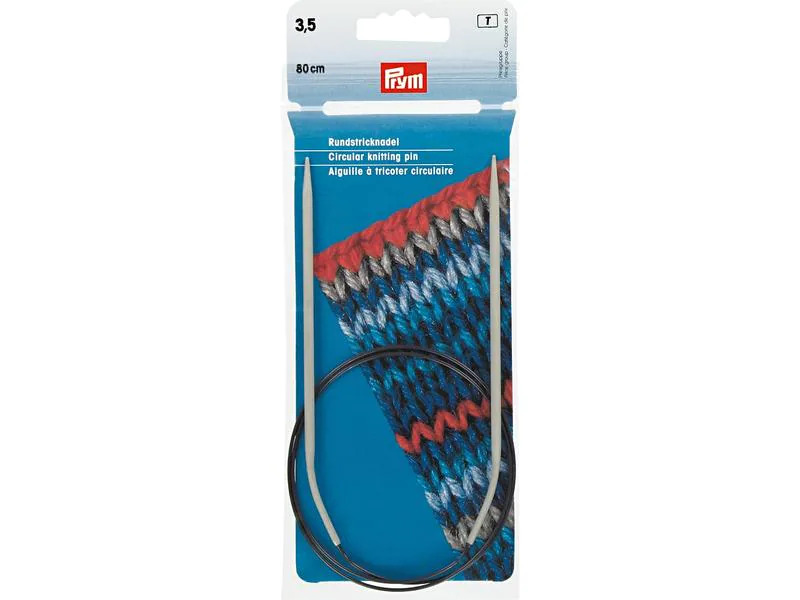 Prym Rundstricknadel Ø 3.5 mm x 80 cm, Aluminium