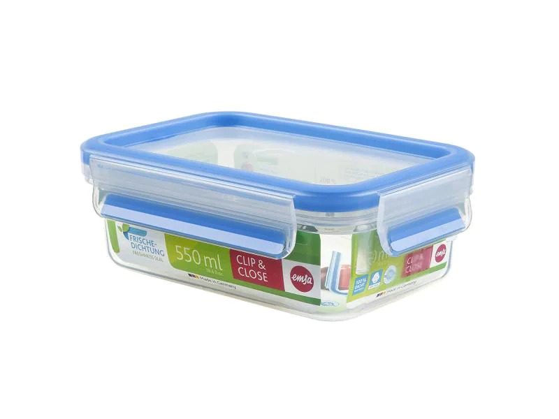 Emsa Vorratsbehälter Clip &amp; Close 0.55 l, Transparent